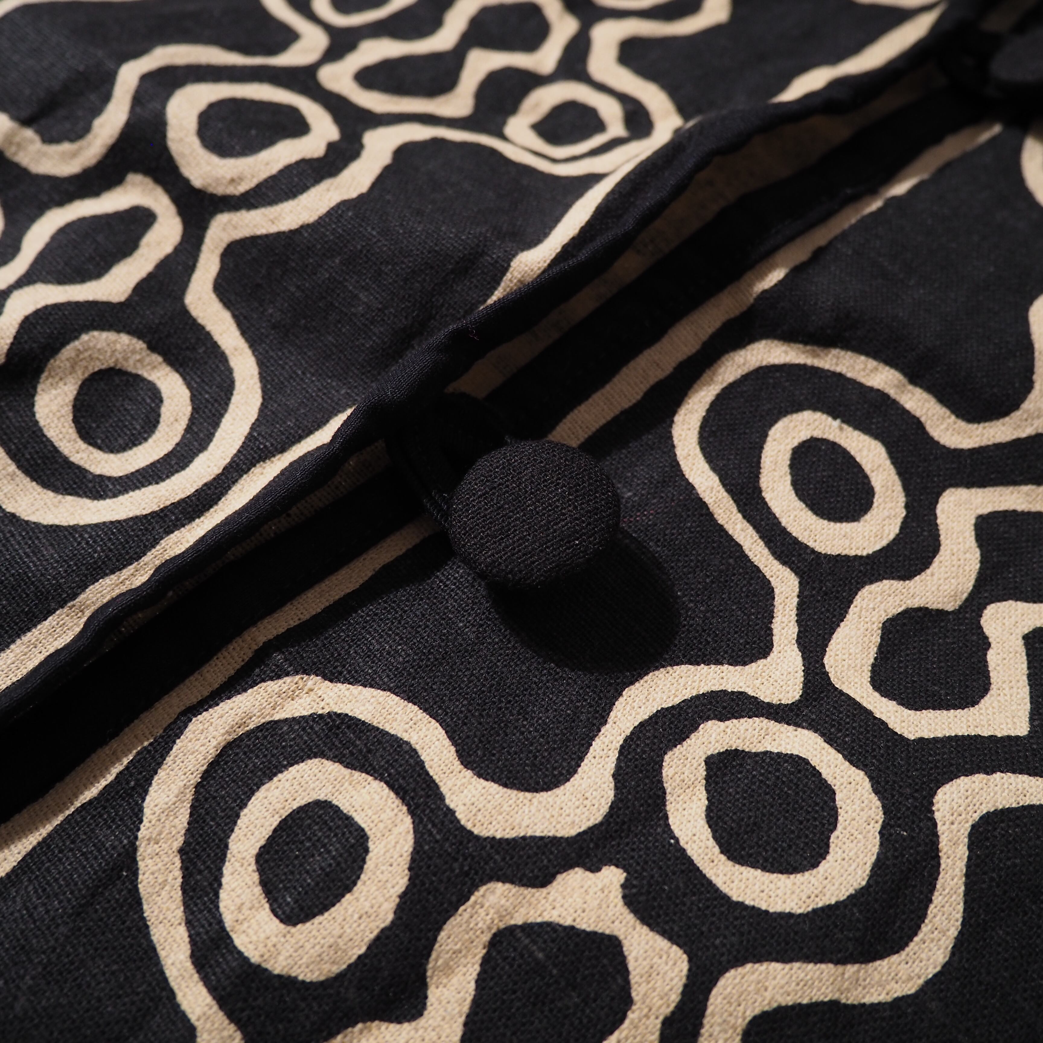 ethnicity art hand-dyed vintage dolman sleeve long coat