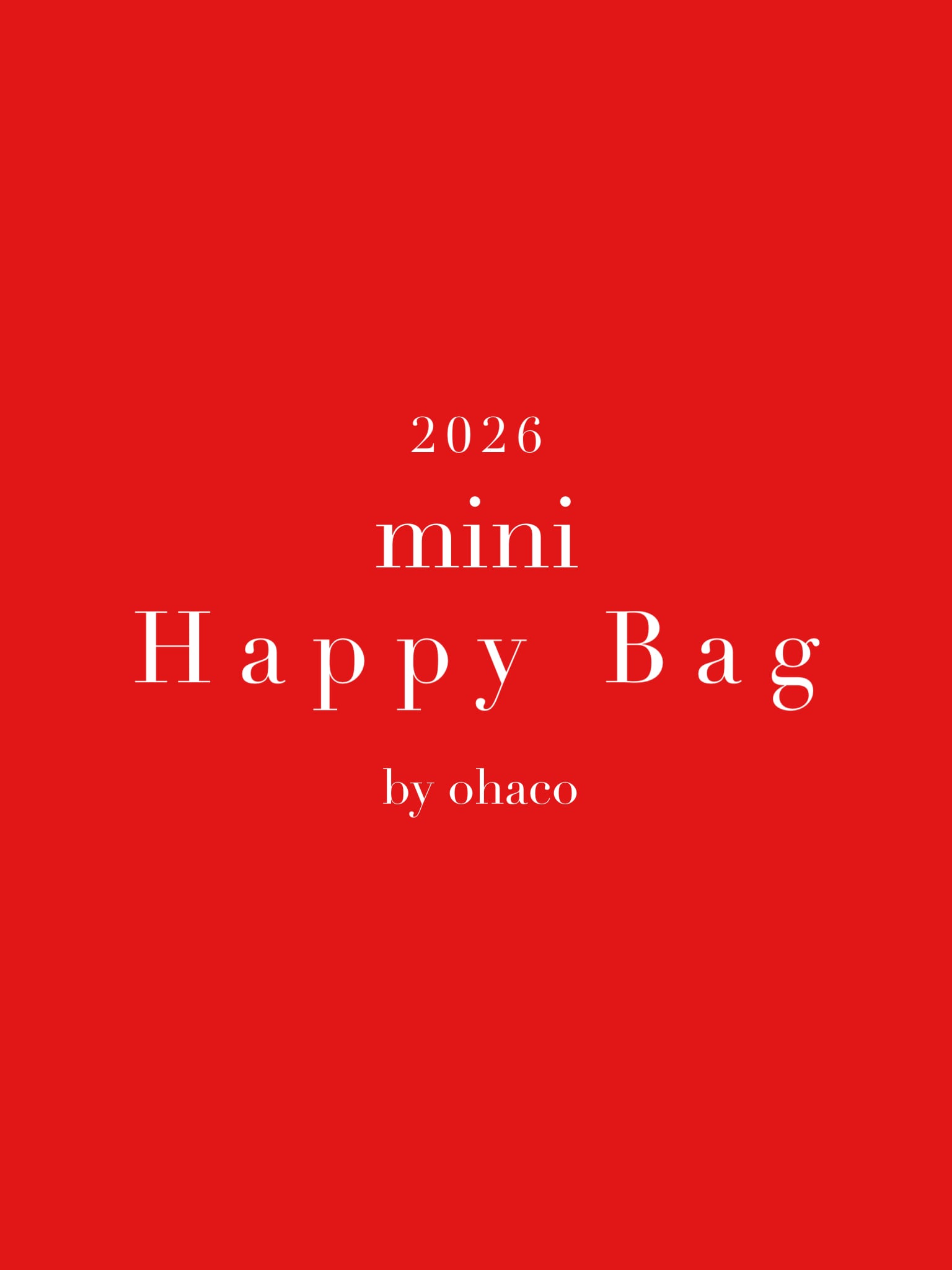 2026 Mini Happy bag(必ず商品説明全てお読み下さいませ。)