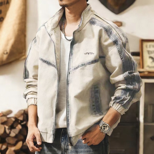 Fadeline vintage zip jacket ( 2color )