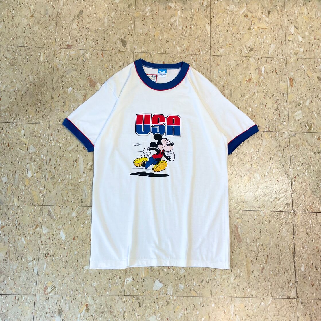 80s USA製 ﾃﾞｯﾄｽﾄｯｸ! 【Disney】 ロス五輪 ディズニー ミッキーマウス 