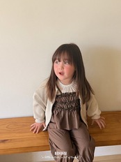 韓国子供服 / BANANA J / 26Autumn / ワッフル ジャケット / 秋服 / キッズ *XS~JS*