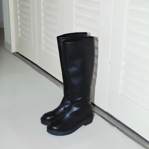 【 anuke 】Ecoleather Long Boots