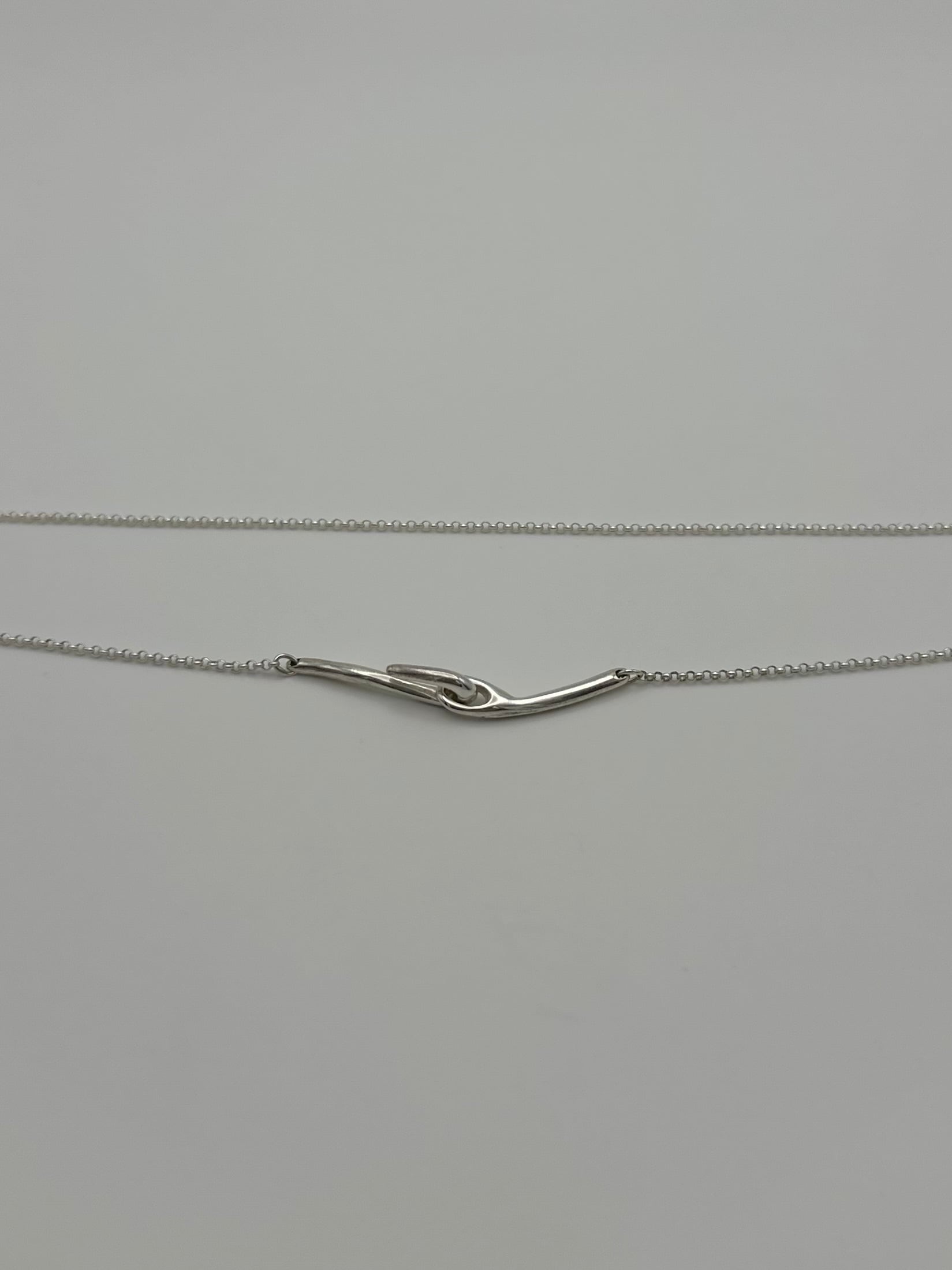 narrow hook chain choker silver | magnolia