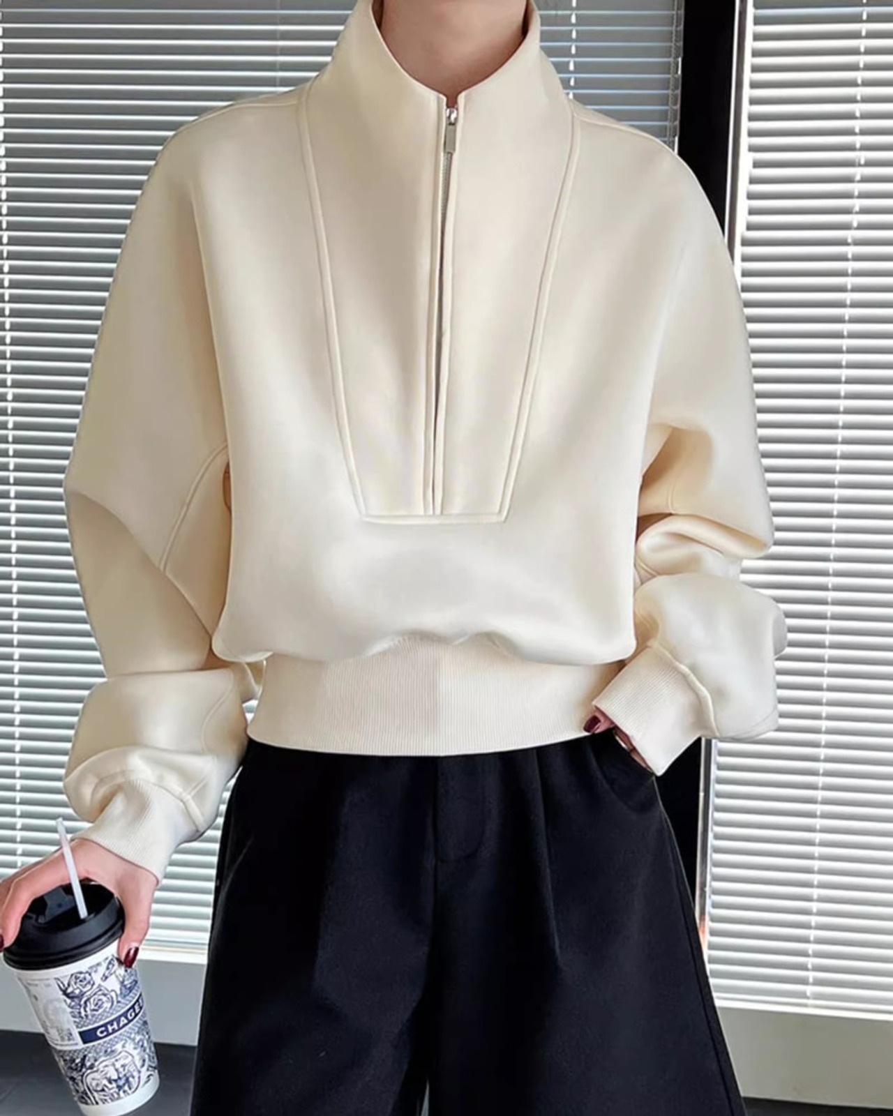 Half zip sweat Pullover　T20164
