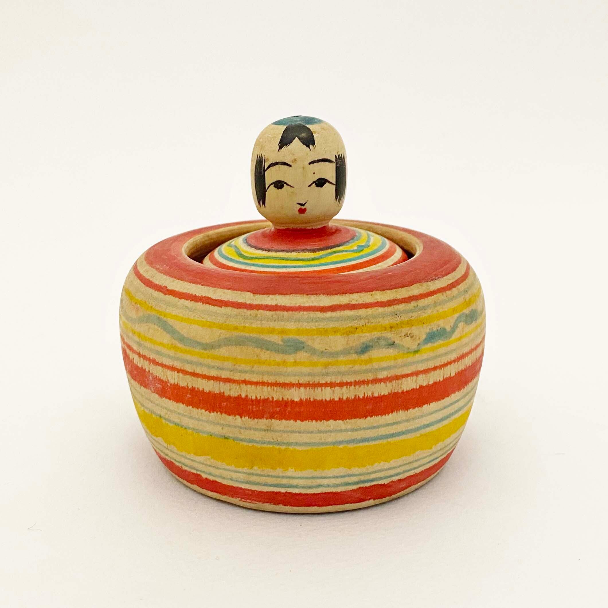 ヴィンテージ独楽入りえじこ （肘折系 / 小林善作工人）