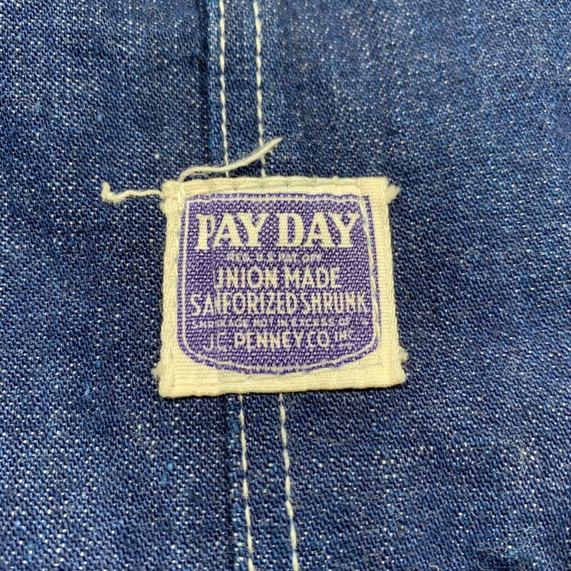 special vintage古着 40s PAY DAY オーバーオール-