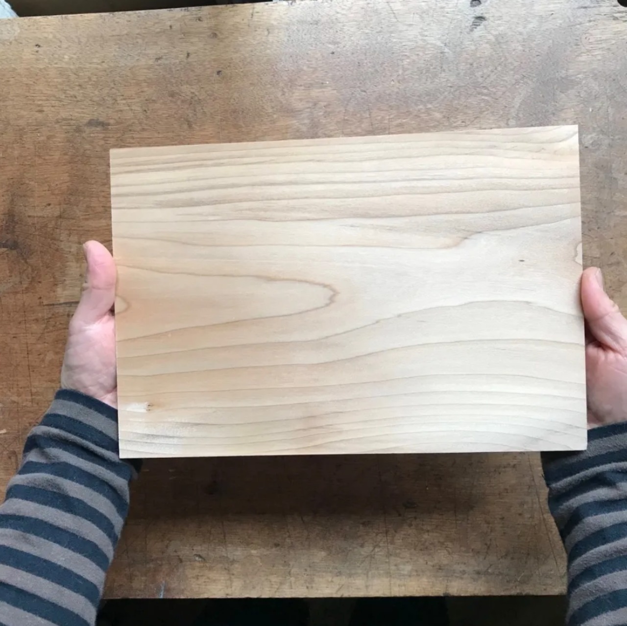 長方形皿手作りキットのプレートのみ単体販売 WOODEN RECTANGLE PLATE BLANK FOR HANDMADE