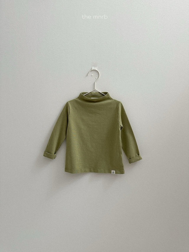 《予約》送料無料【minirobe】Blossom Half Turtleneck Tee
