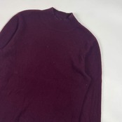 カシミヤ100% CASHMERE LIFE カシミヤライフ ハイネック ニット セーター M/赤紫系 レディース