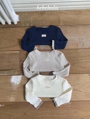 2581 rib design tops / BEBE HOLIC