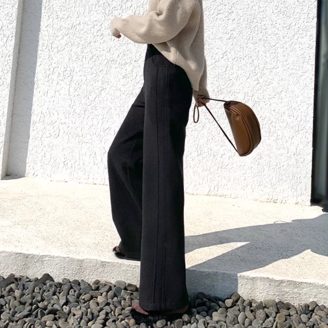 【ハイウエストルーズワイドパンツ】P00724