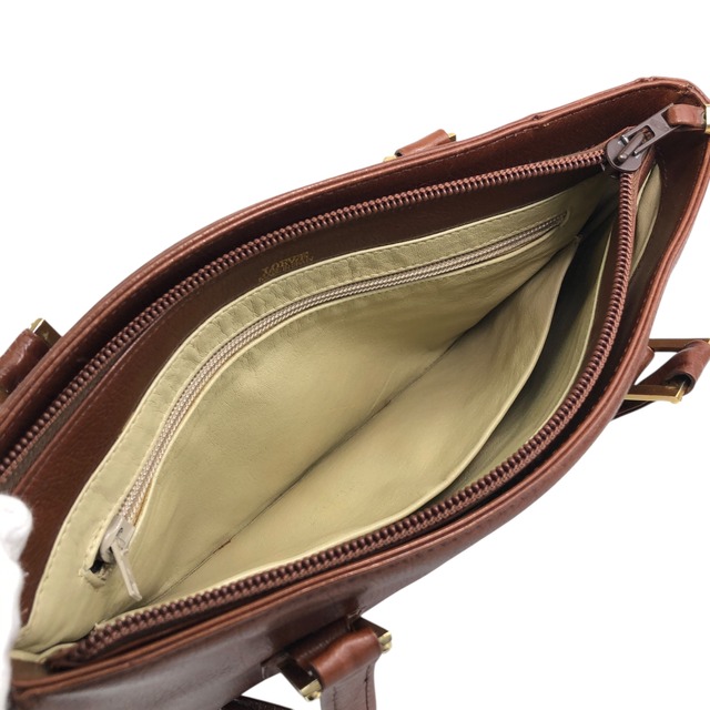 LOEWE ロエベ ハンドバッグ ブラウン アナグラム レザー vintage ヴィンテージ オールド tewjne