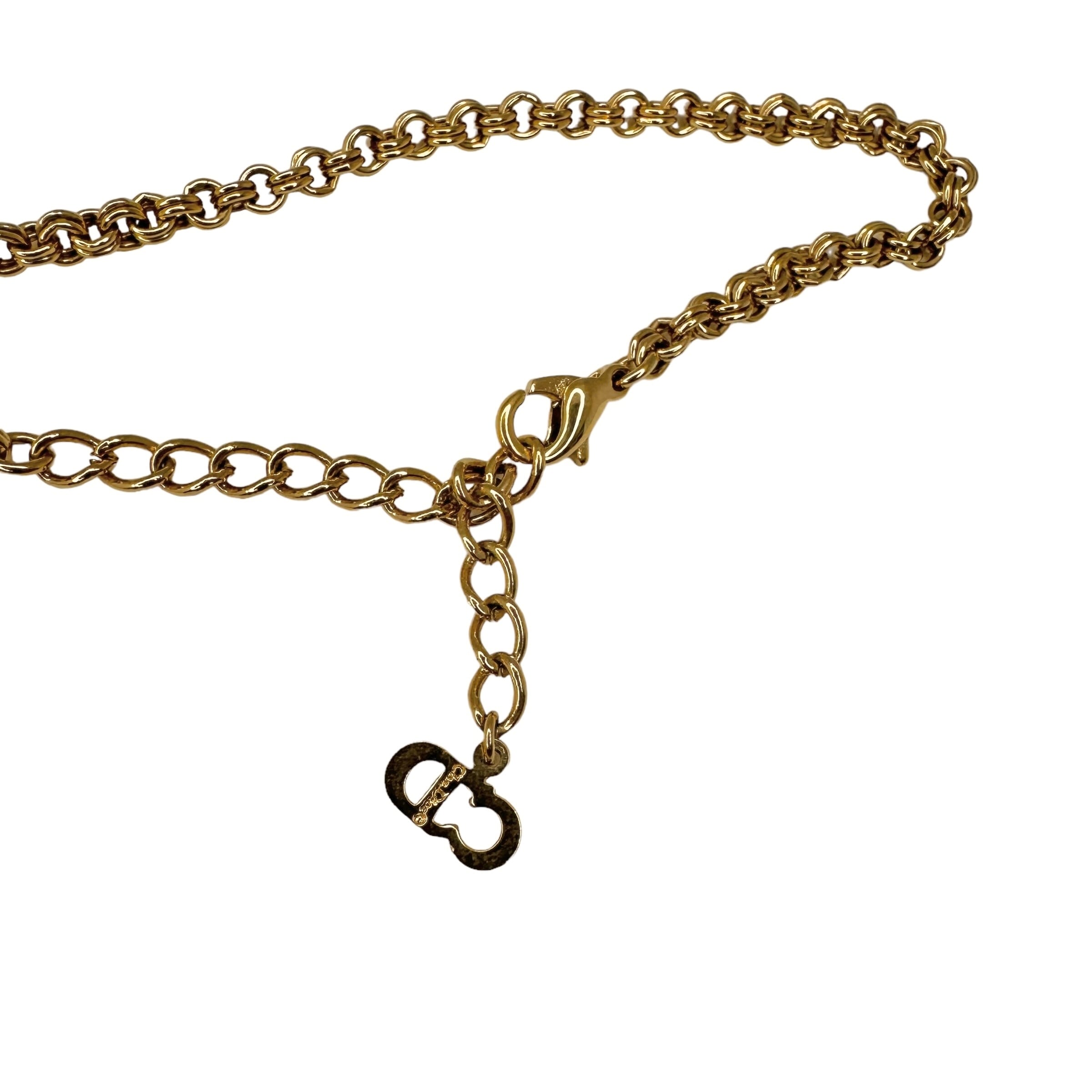 Christian Dior ディオール ラインストーン ネックレス 13871 Christian Dior ディオール ラインストーン ネックレス 13871