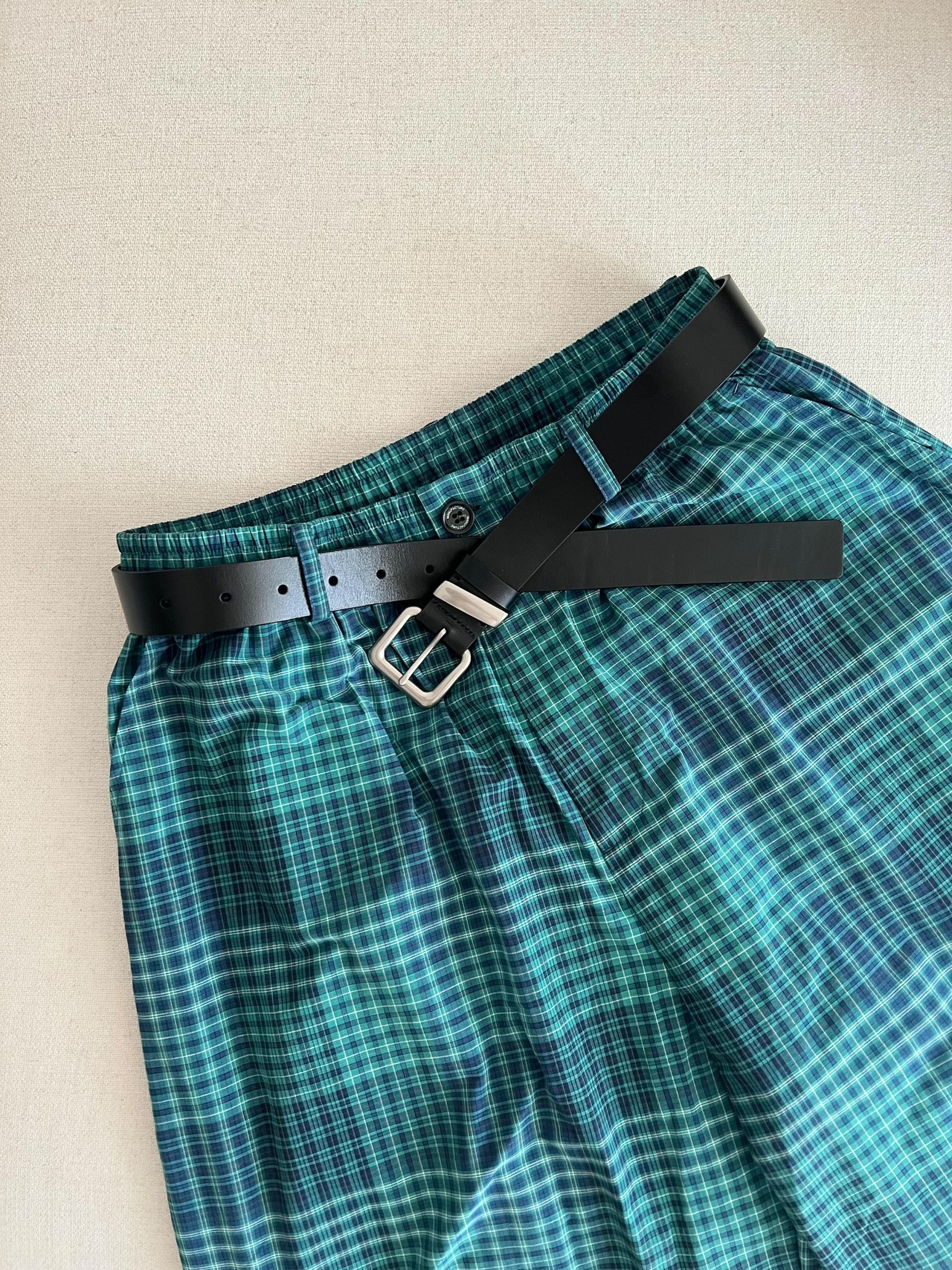 NFAI Rectangular Keeper Leather Belt