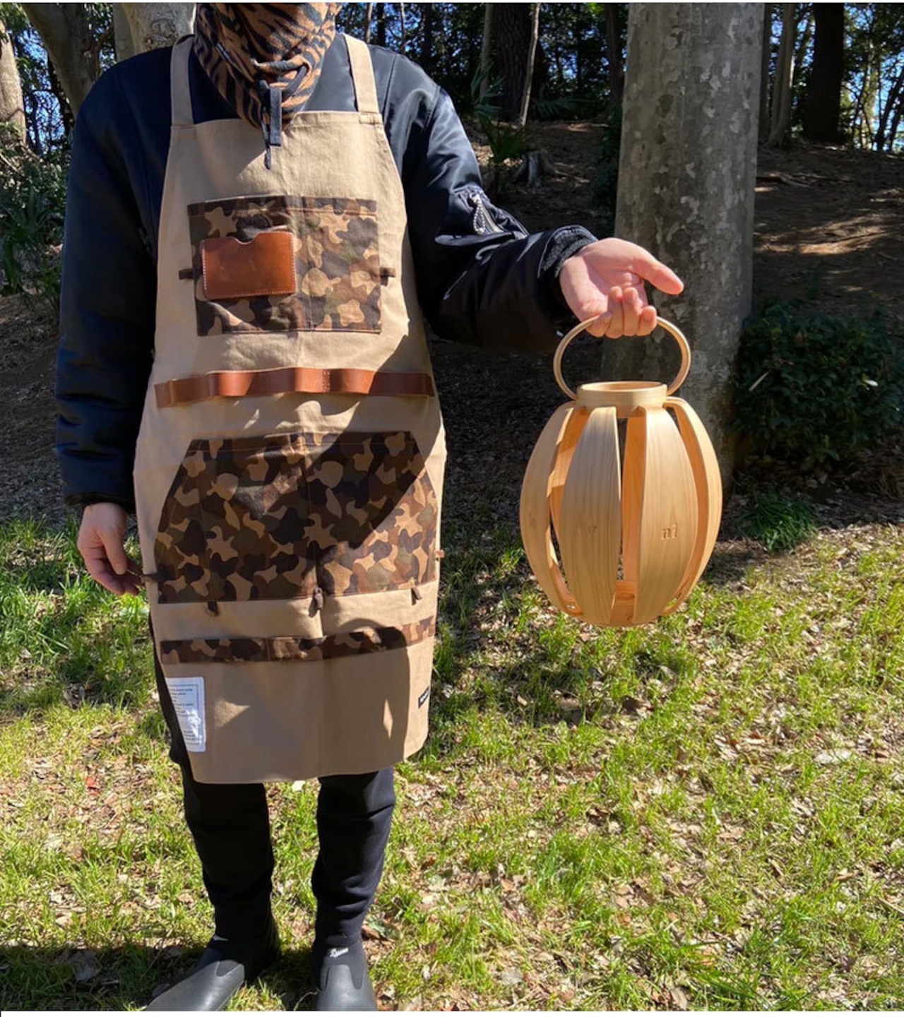 Mt.Paulownia(マウントポローニア)　 PINEAPPLE WOOD LANTERN パイナップルウッドランタン