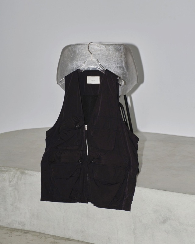 TODAYFUL　Nylon Pocket Vest ナイロンポケットベスト Black