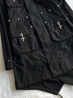 "ACTIVE TIME FOR MEN" Studs Gimmick Coat