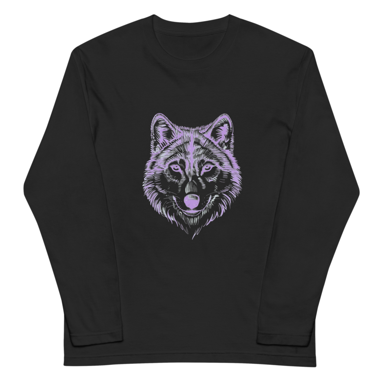 沈黙に叫ぶ狼 長袖Tシャツ