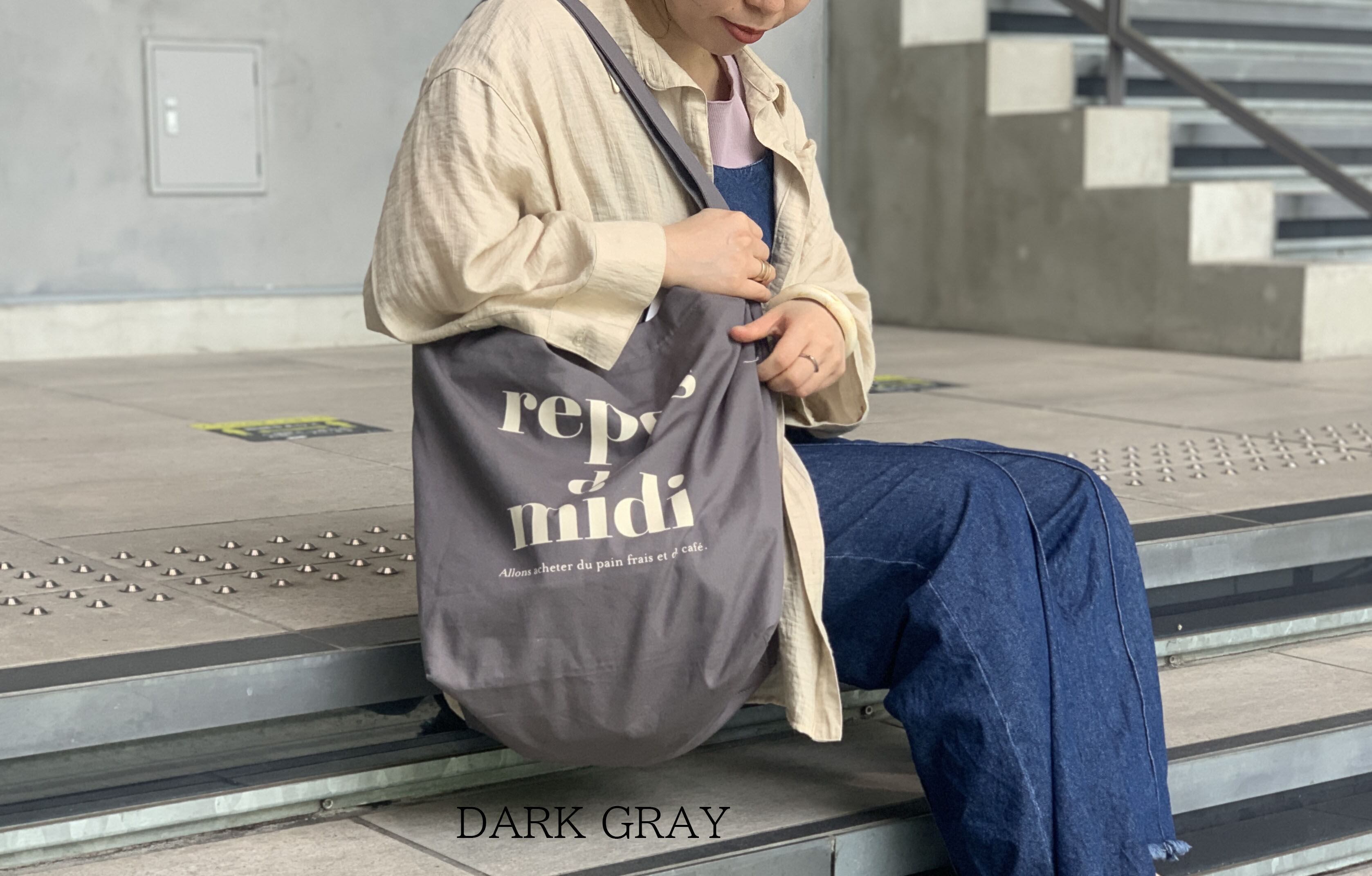 JOUET (ジョエット) re pos de midi ショルダー バッグ グレー J5602