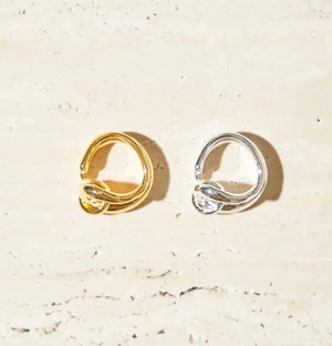 Soierie ソワリー / Clarity coil earcuff ring / リング イヤーカフス