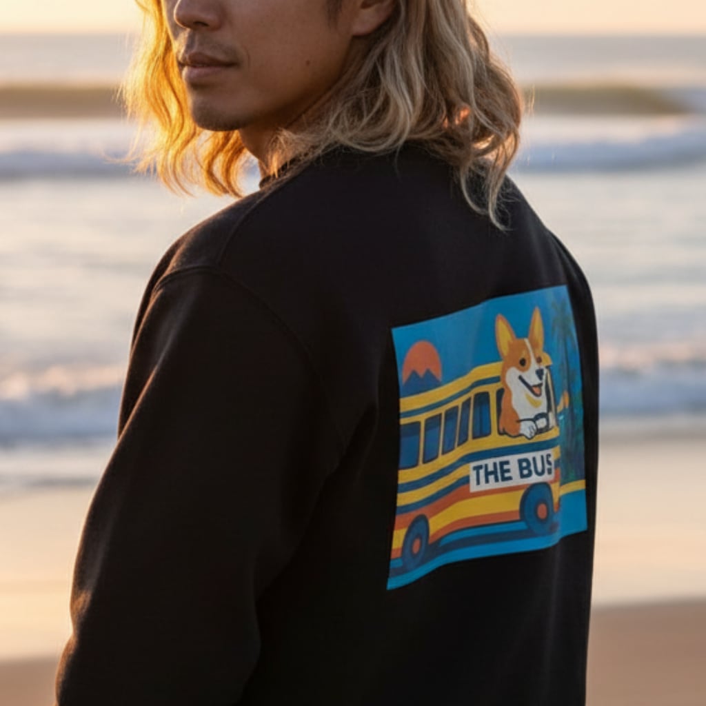 コーギー×The BUS ユニセックス スウェット DA0002