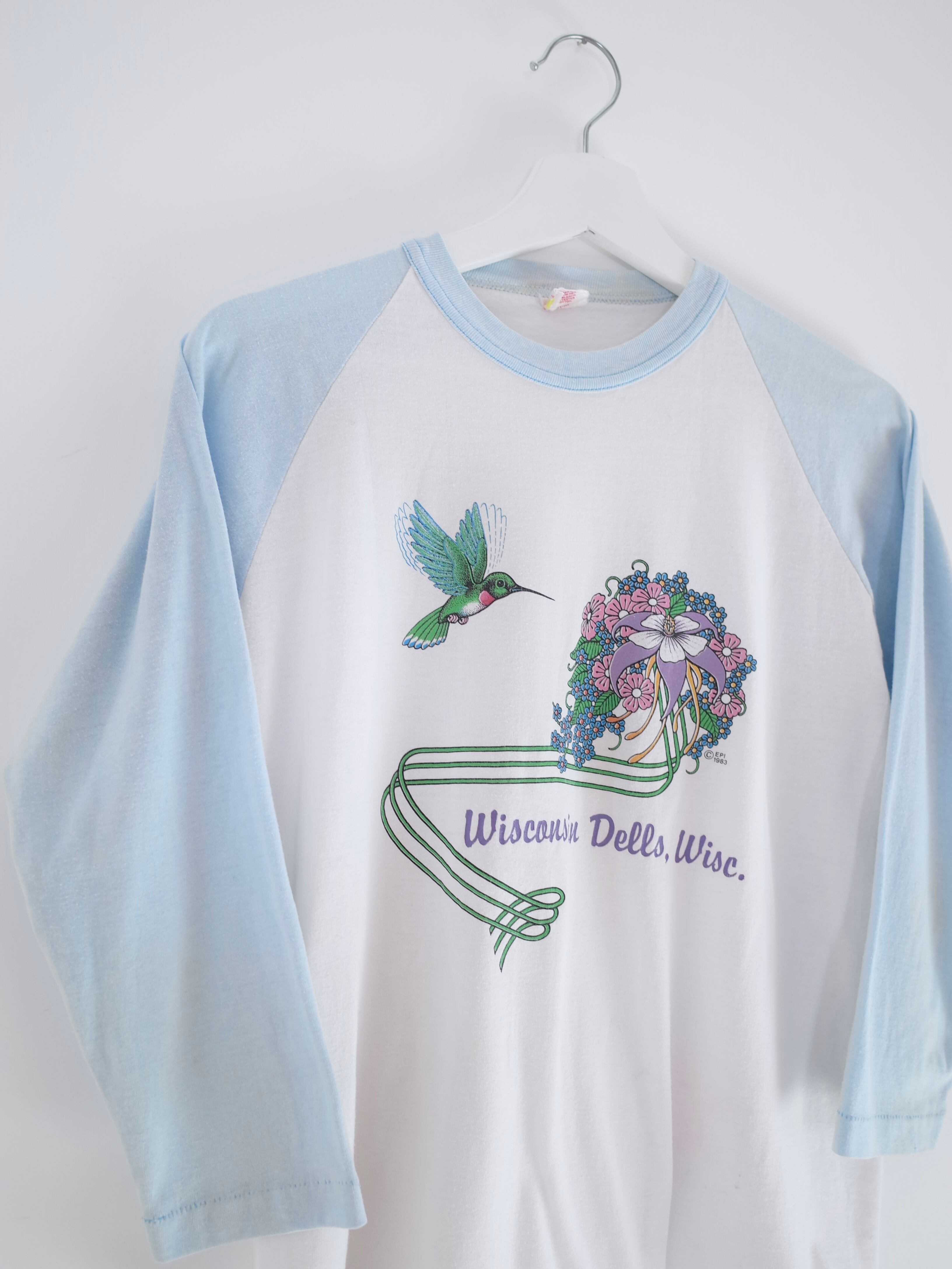 80s Wisconsin Dells raglan sleeve tee