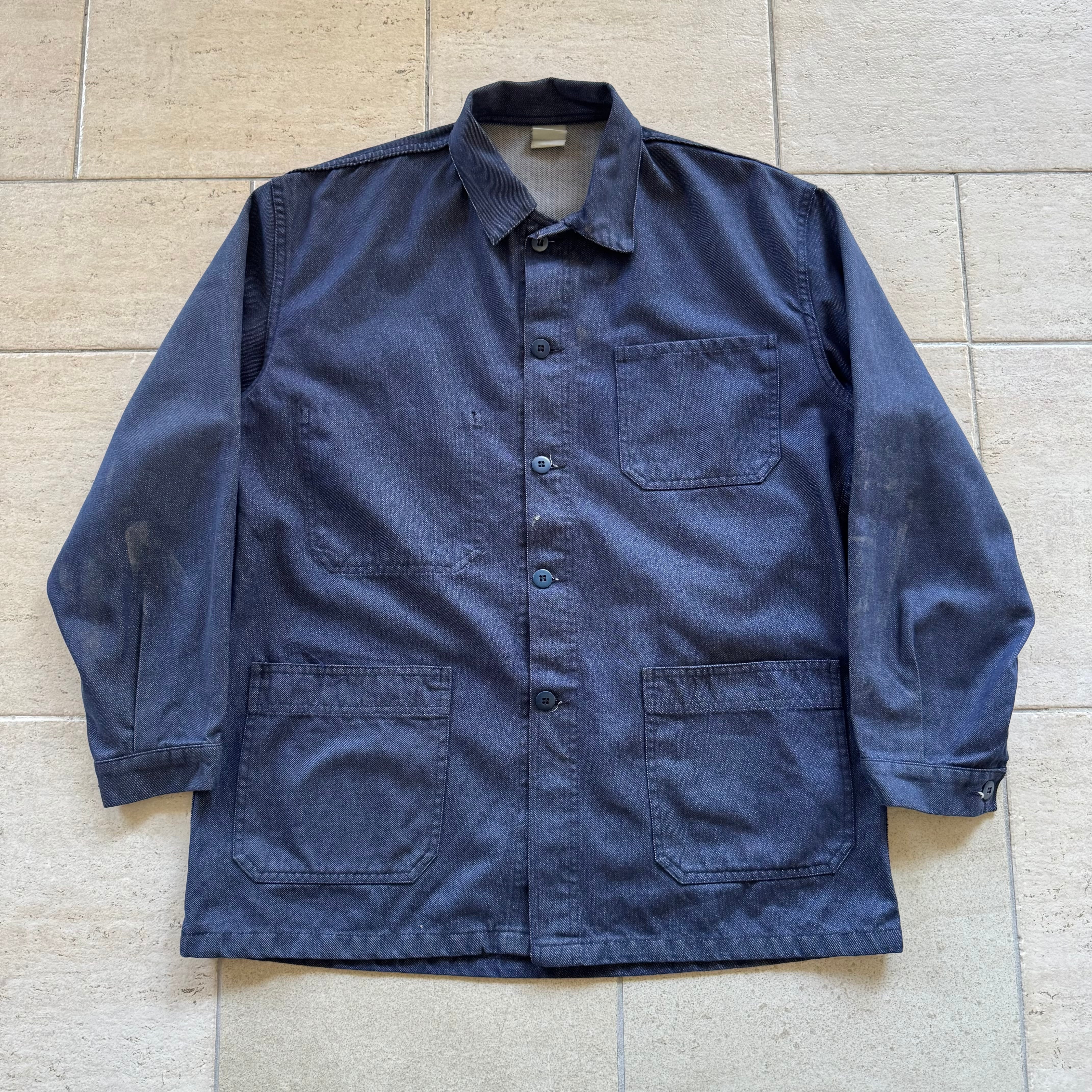 80s ユーロワークジャケットショートタイプ USED 80'S ユーロワークジャケット フランス製 WORK JKT カバーオール