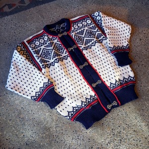 ノルウェー製 DALE of NORWAY フック式 ノルディックカーディガン used [212005]