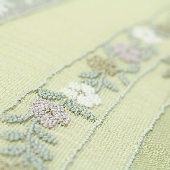 最高級の夏帯》 お柄は【相良刺繍】のみ 単衣にも きれい色『紗 最高級の夏帯》 お柄は【相良刺繍】のみ 単衣にも きれい色『紗