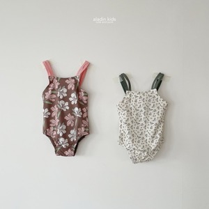 【aladin kids】フラワースイムウエア　ピンク　XS 80~90cm