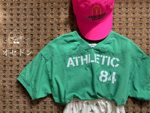【Banana J】アスレチックTシャツ グリーン　80〜100cm