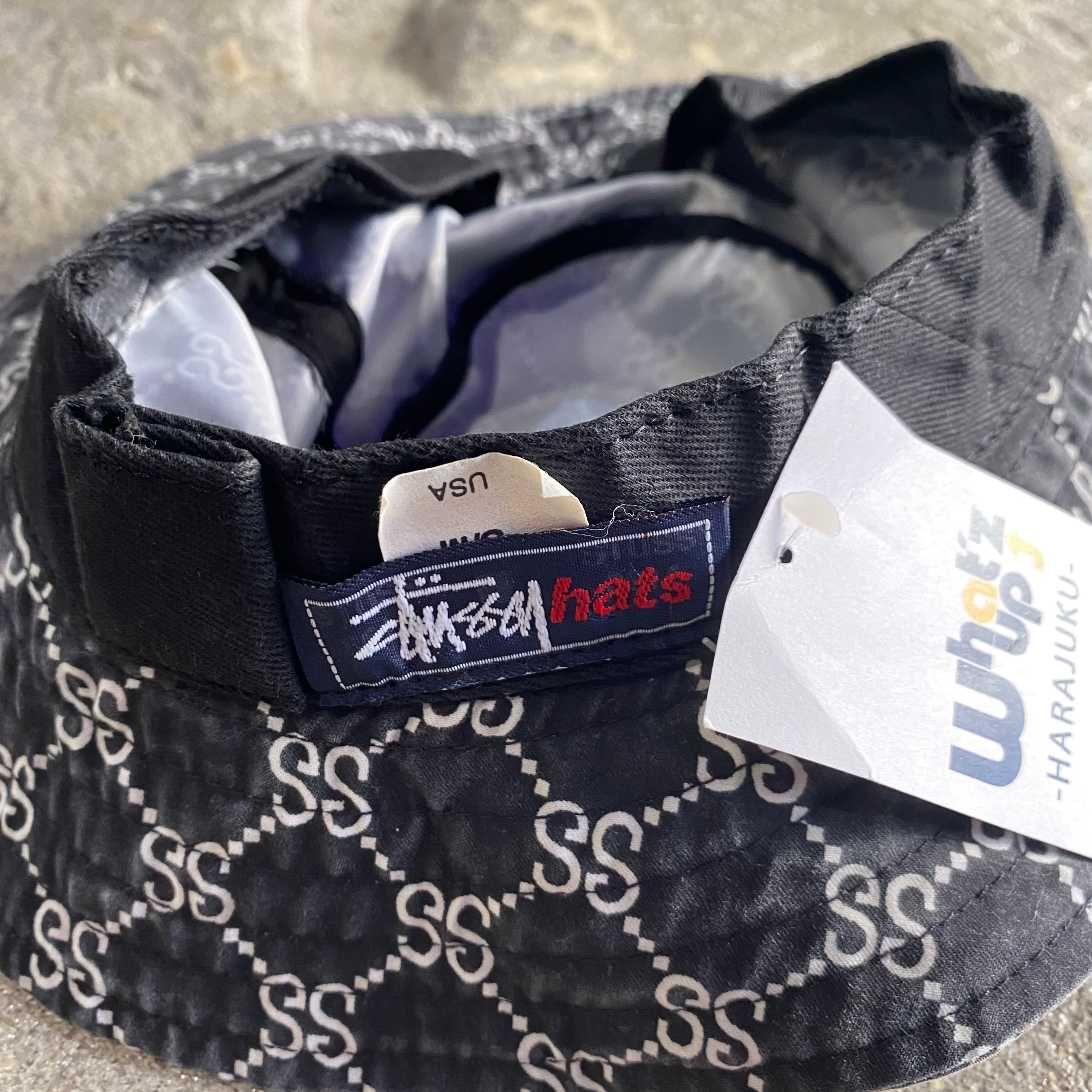 90s STUSSY monogram bucket hat | What
