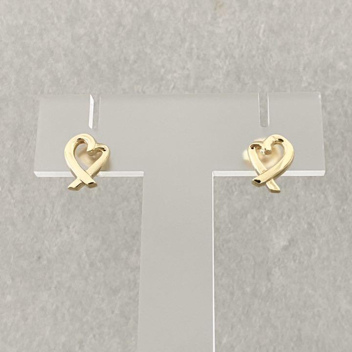 極美品・定価10万】ティファニー ラビングハート ピアス イヤリング