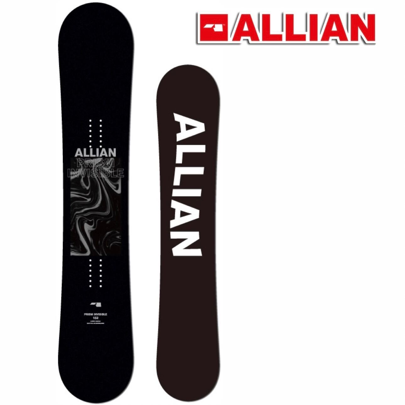 23-24 ALLIAN PRISM INVISIBLE スノーボード アライアン プリズム ボード 板 フリースタイル カービング グラトリ ラントリ パーク 地形遊び ハーフパイプ ナックルハック キャンバー レディース メンズ