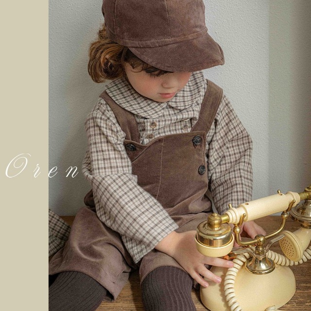 《予約》oren ¨ bebe) brioche check shirt