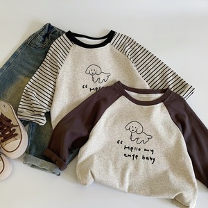 【KID】秋新作ボーダー柄長袖Tシャツ キッズ 男女兼用