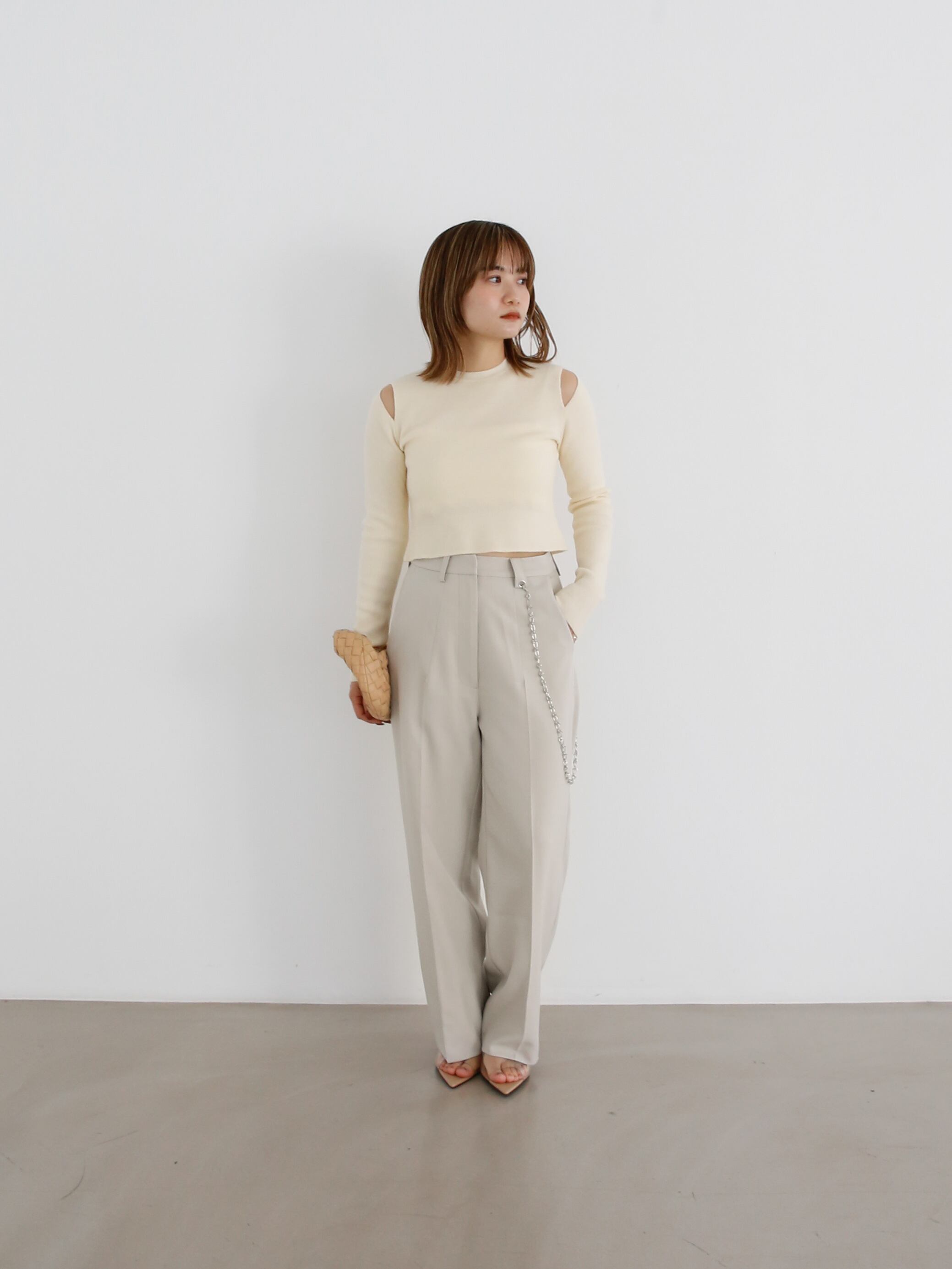 cropped slit knit | Katrin TOKYO
