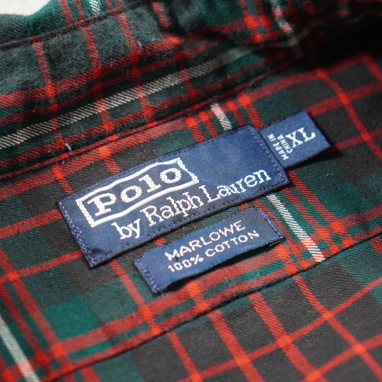 Ralph Lauren plaid shirt MARLOWE XL 古着 - 5