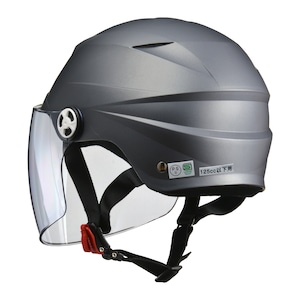 【公式】SERIO RE-40　ハーフヘルメット　スモーキーシルバー