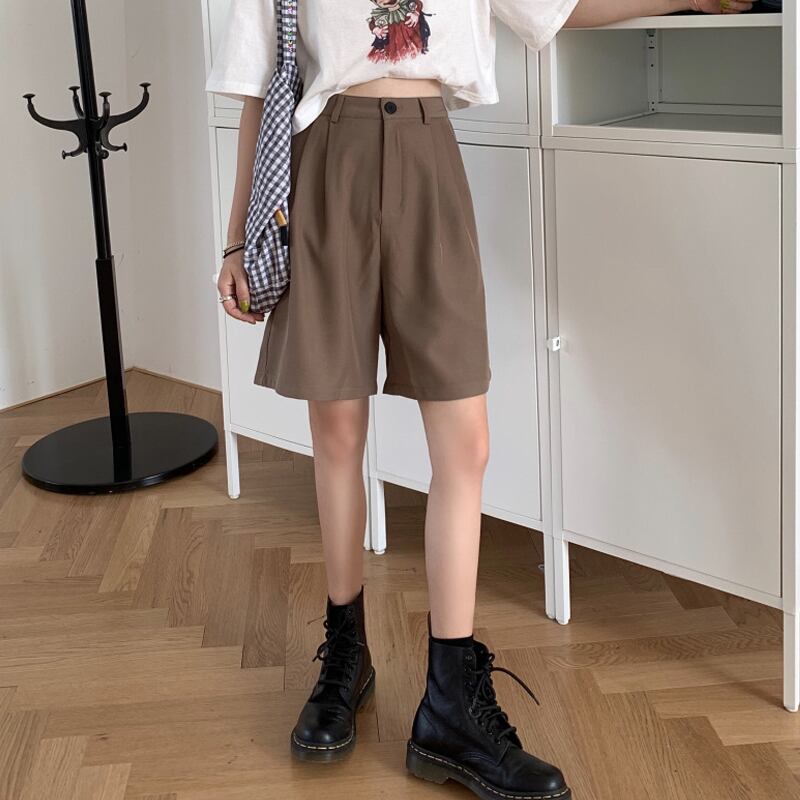 ルーズオーバーオール パンツ レディーススプリングスタイルハイウェストウェストカジュアルショーツ 春物 ブルマー スーパーモール65702985838