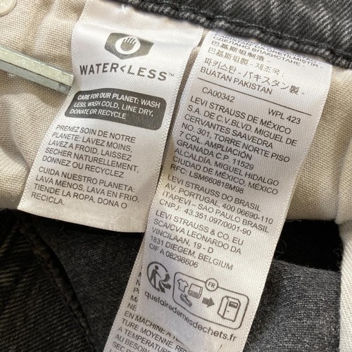 【W38 L34】 usa levi's black リーバイス 569 詳細写真7