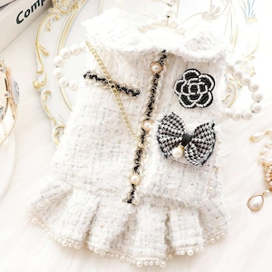 Dog パール ツイードワンピース3color Pet16