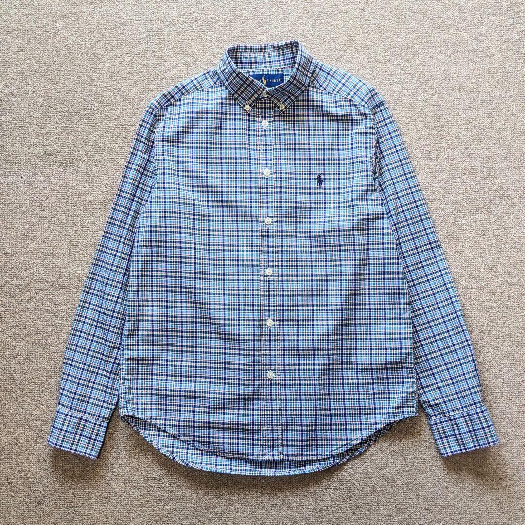 Ralph Lauren チェック柄 長袖シャツ M ロゴ有り 人気♥️ラルフ 