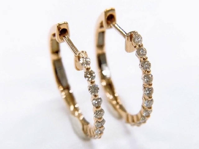 K10PG 0.30ct ダイヤピアスHC