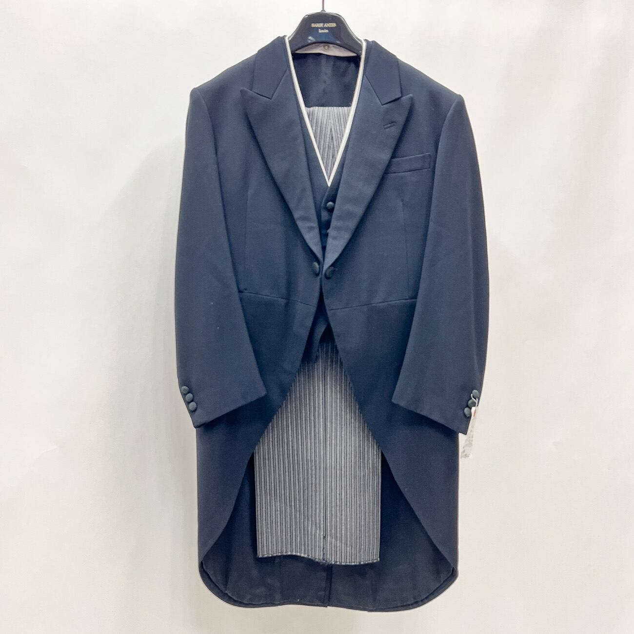 中古  モーニングスーツ 3点セット ズボン裾上げなし AB5 MensSuits162