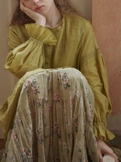Roseraie Tiered Pleated Skirt F0689
