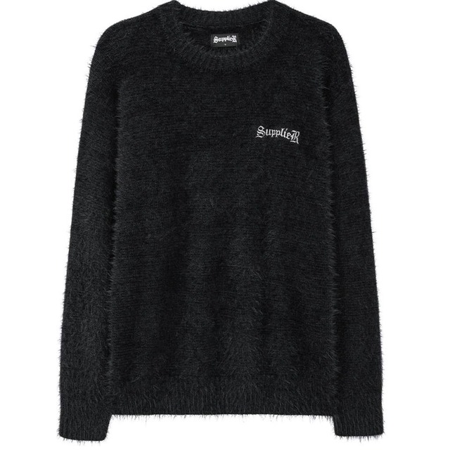 [supplier] Cross Shaggy Knit