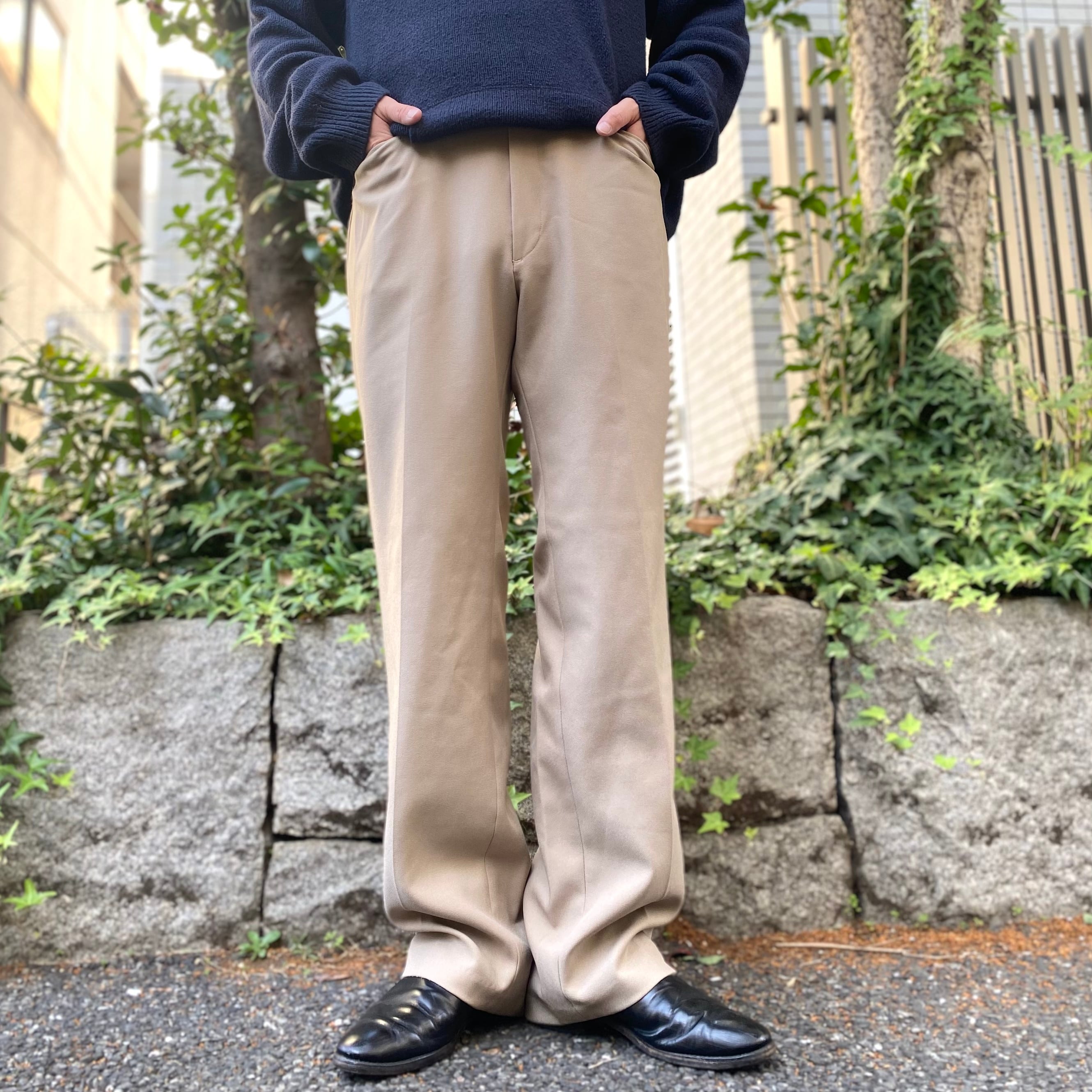 『W34程度 L31程度』70年代 Levi's ACTION SLACKS リーバイス アクションスラックス スラックスパンツ スラックス ベージュ  古着 古着屋 高円寺 ビンテージ | Slat_Albatross_Isla_Vintage powered by BASE