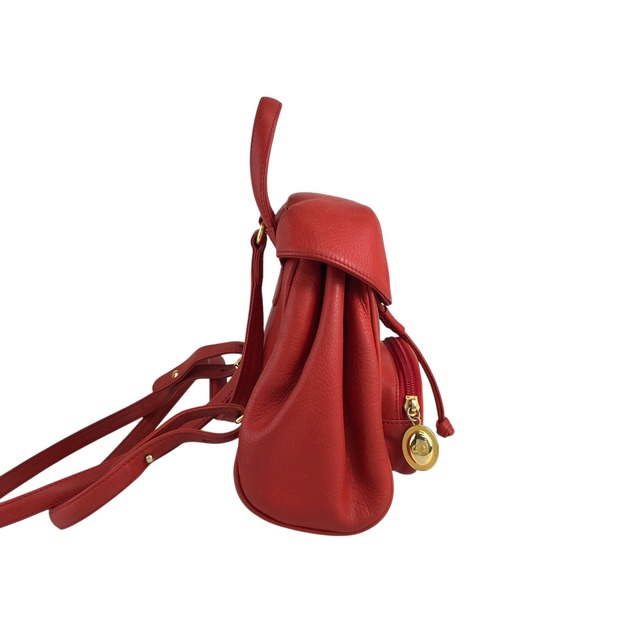 Christian Dior クリスチャン ディオール バックパック レッド CD レザー ミニバッグ リュック vintage ヴィンテージ オールド pz728i