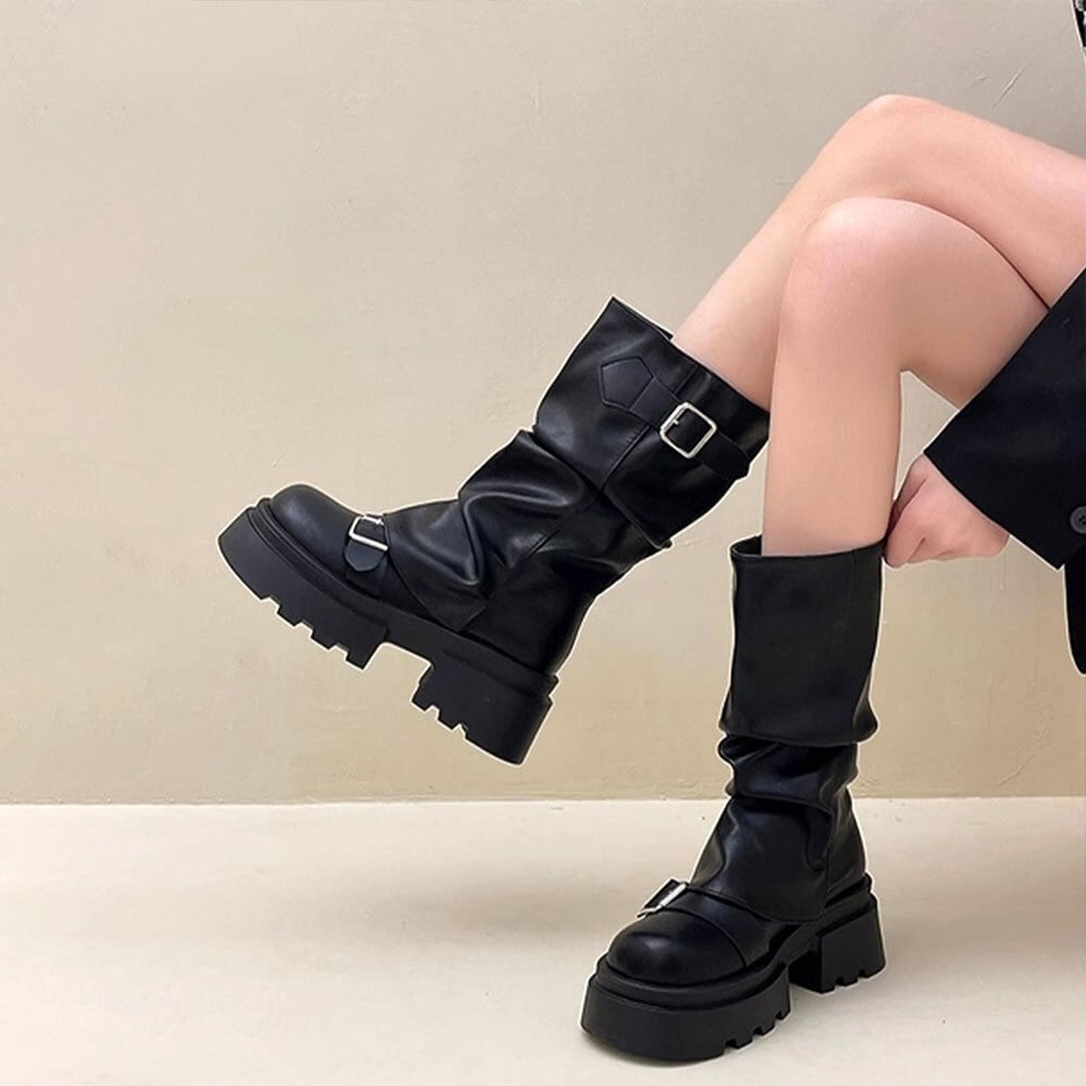 シューズ ブーツ ショートブーツ l 太ヒール かわいい カジュアル おしゃれ お洒落 かっこいい レトロ マニッシュ クール 無地 春 秋 冬 10 厚底 カバーブーツ レディース 秋冬 韓国 ショートブーツ おしゃれ